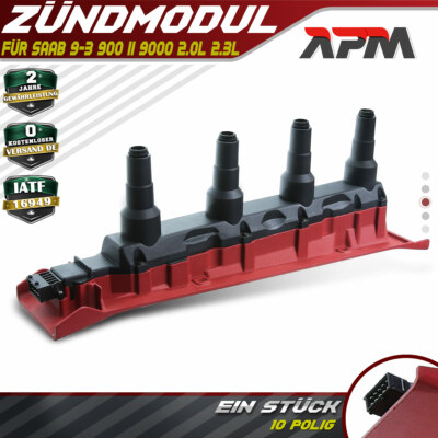 Zündspule Zündmodul Zündeinheit für Saab 9-3 YS3D YS3F 900 II 9000 I4 2.0L 2.3L