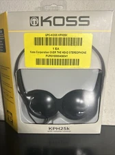Koss KPH25K Black Headphones with In-line Volume Control New....