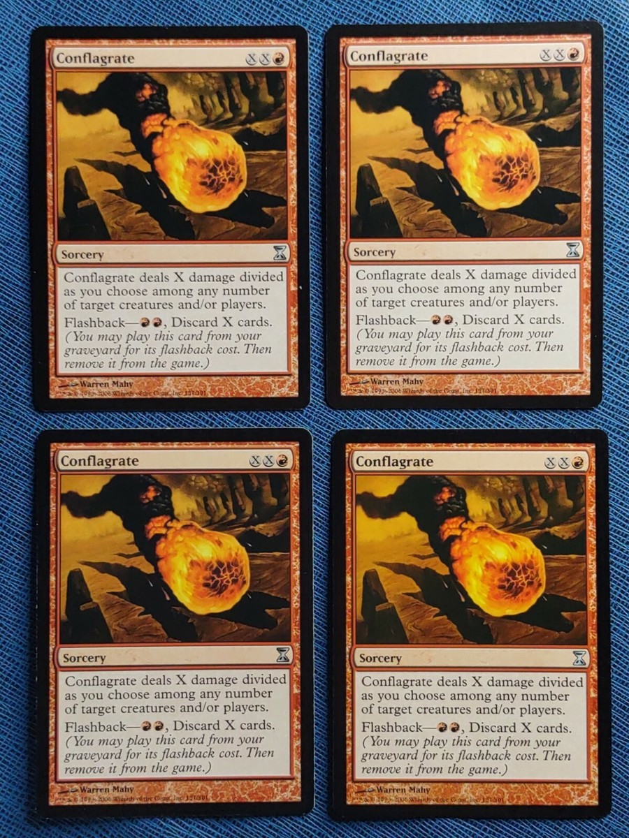 MTG 4x Conflagrate x4 LP Time Spiral Magic the Gathering Playset