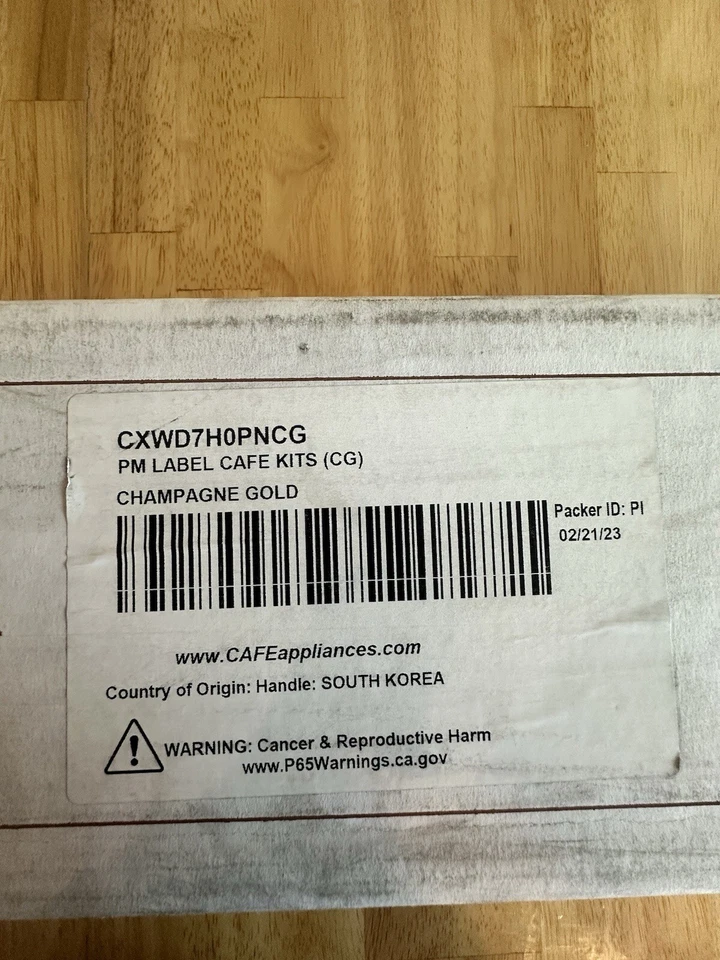 Kit de manijas de café - Horno de pared oro champán (CXWD7H0PNCG) dos (2) asas Foto 2 de 3