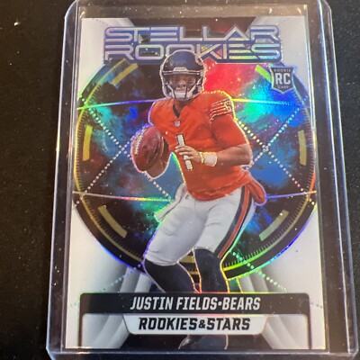 2021 Rookies & Stars Stellar Rookies White #SR4 JUSTIN FIELDS RC 128/149 Bears
