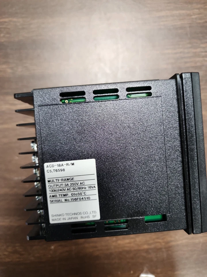 Shinko ACD-18A-R/M C5,T6598 Multi-Range Controller 3A 250V  - Image 2 of 4