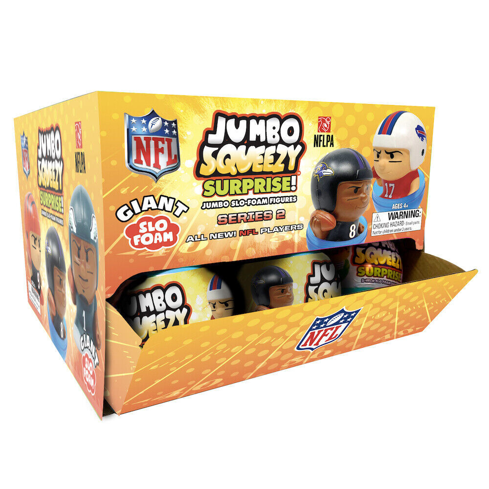 Party Animal Series 2 NFL Jumbo Squeezy Capsule Display JSGNF2 (18