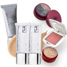 Serious Skincare In Depth Liquid Foundation Light Medium Concealer Blush Eye