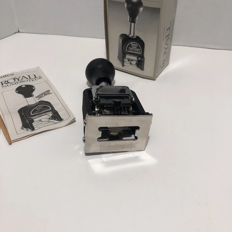 Vintage Bates Royall Numbering Machine Automatic Numbering Stamp NEW RNM5A-7 - Image 4 of 4