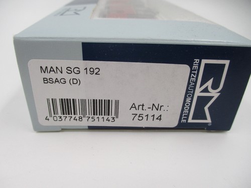 Rietze 75114 MAN SG 192 BSAG Bremen 1:87/H0 - Imagen 2 de 2