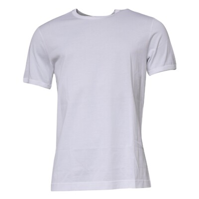 DOLCE GABBANA T-shirt White Cotton Crew Neck Short Sleeves IT50