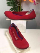 ROTHY'S Classic Red Round Toe Ballet Flats US 7/ EU 37.5/ UK 4.5