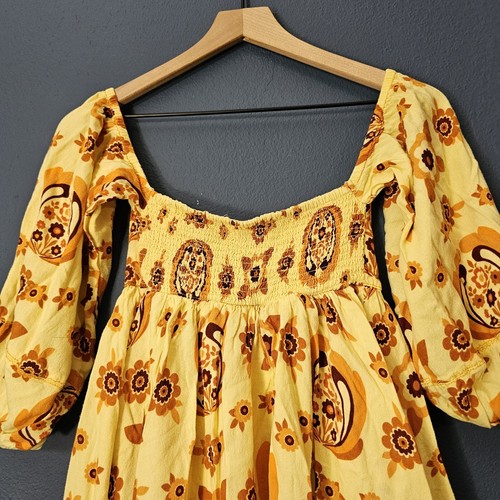 Urban Outfitters 70s Vibes Floral Babydoll Dress Women's Size Small - Picture 4 of 9