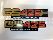 Suzuki GS425 or GS425E Sidepanel badges decals . x2. (Read discription).