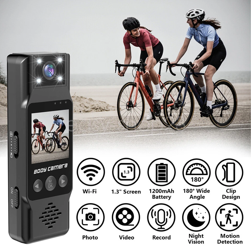 4K HD Sport Action Camera WiFi Remote Viewing Video Recorder Outdoor Body Cam - Image 3 of 4