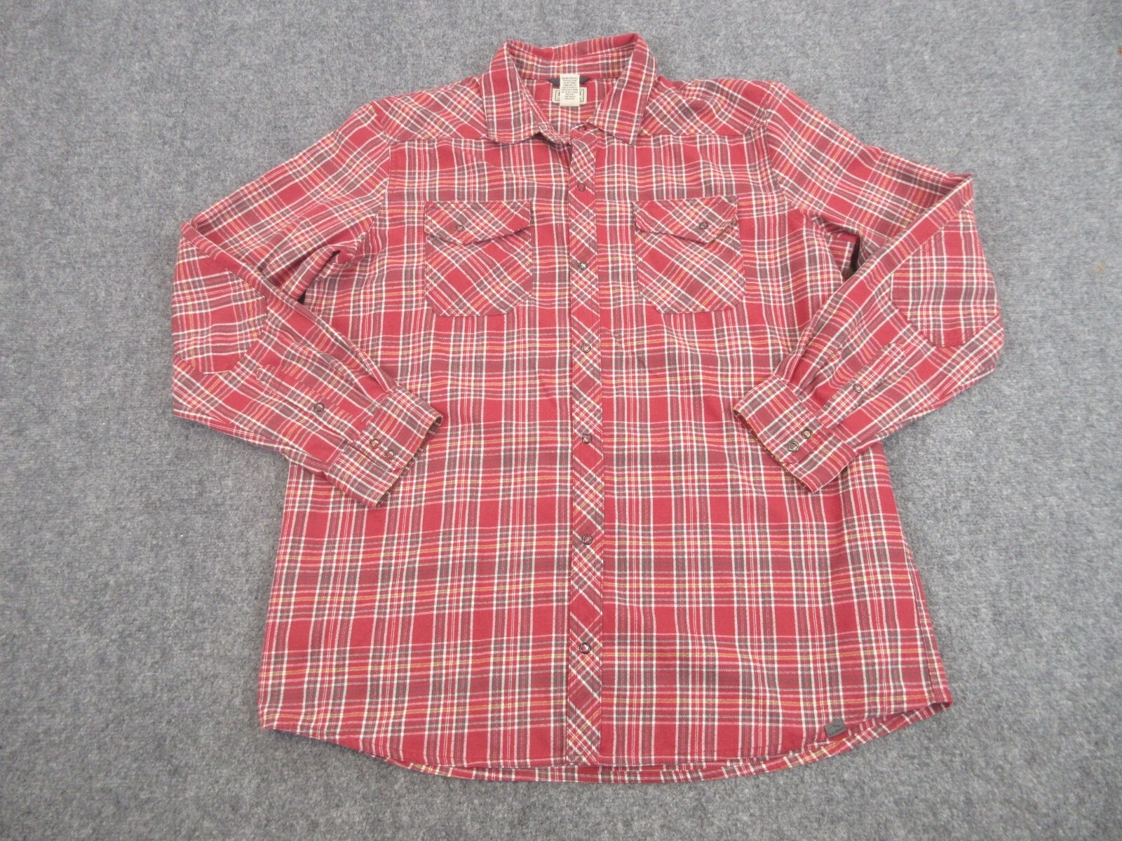 LL Bean Shirt Mens Adult Extra Large Red Plaid Flannel Button Up Outdoors Casual