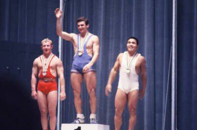 Gold Medalist Hans Zdrazila Of Czechoslovakia, Silver Medalist 1964 Old Photo