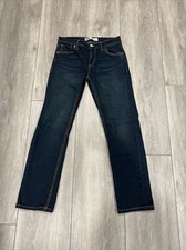 Boys Levi's 505 Straight Boy's Size 14 Slim 27x27 Dark Blue Denim Jeans