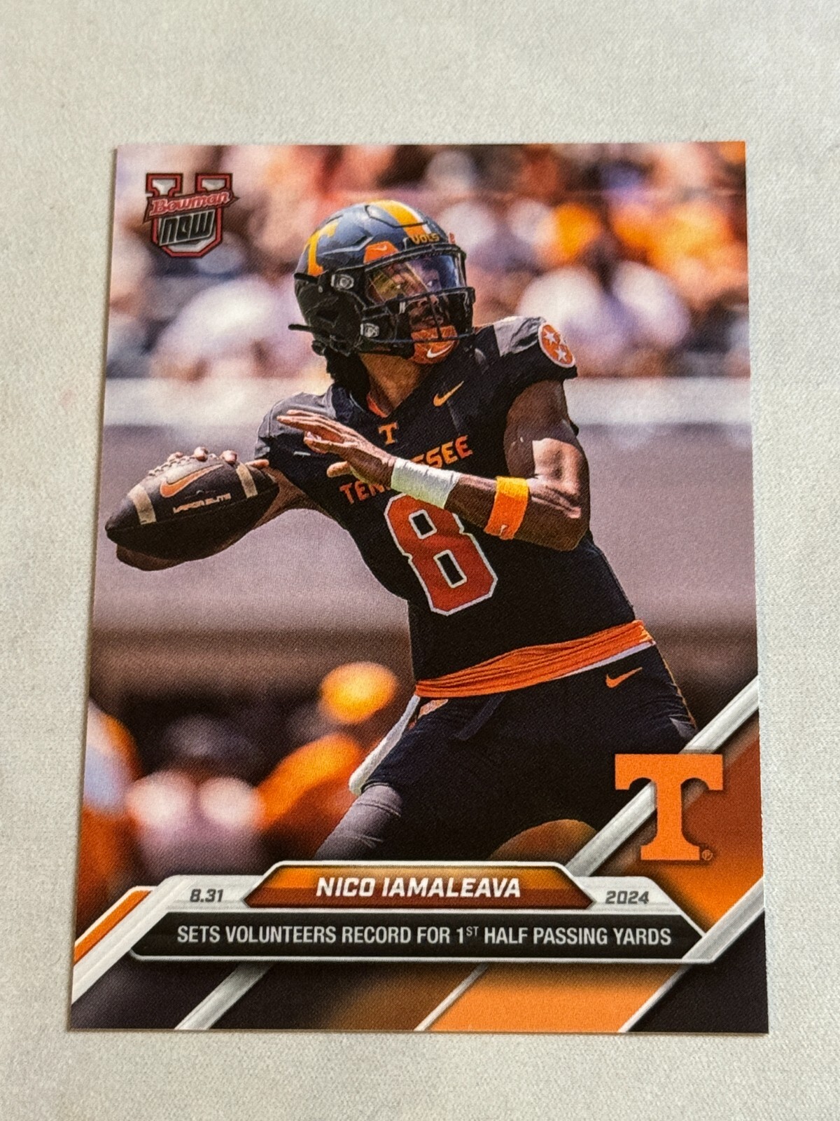 2024 Bowman U Now Nico Iamaleava #3 Tennessee PR:4875