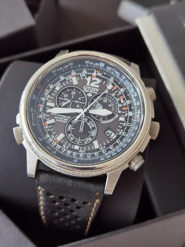 CITIZEN Pilot AS4020-36E radiocontrollato Eco-Drive radiocontrolled watch  uhr | eBay