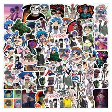100Pcs Sticker for Gorillaz Teens Girls Scrapbooking Water Bottles Waterproof