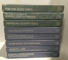 Vintage 1970s Lot of 8 Country Music Cavalcade 8-Track Tapes 16 Tapes In Cases