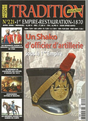 TRADITION NR. 221 SHAKO OFF ARTILLERIE / SOMOSIERRA / CORP GUARD / DUCHE ANHALT