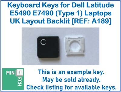 Tastatur Ersatz Tasten für Dell Latitude E5490 Laptops UK Hintergrundbeleuchtung (Typ 1)