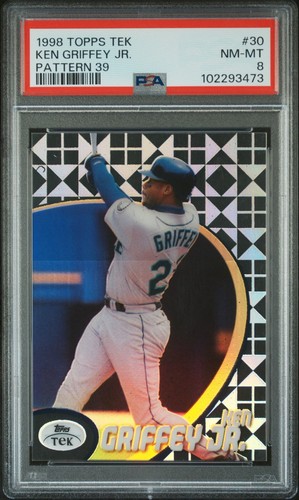 1998 Topps Tek Ken Griffey Jr #30 PSA 8 Pattern 39 POP 4