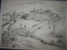 * TRI CHEM 2327 A HOUSE Liquid Embroidery Picture TRICHEM