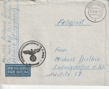 DR, Feldpost "Fliegerausbildungsregiment",Lp mit Inhalt