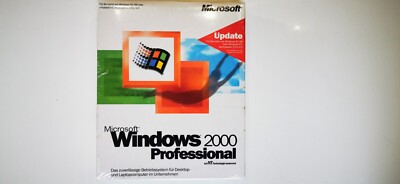 Microsoft Windows 2000 Professional - Retro Big Box Pc - Sammler - Dos - Win