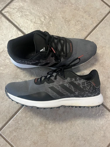 Adidas S2G Spikeless Men’s Golf Shoes - Size 12.5 - Blk/Gray/White - EUC