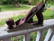 Vintage Smoothing Plane Wood Made In USA Red Handle