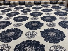 Voyage Decoration CENTAURA fabric, Buttermilk/Black, L2.9 m, remnant end of roll