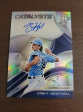 2021 Spectra Brent Honeywell Catalysts Signatures Tampa Bay Rays !!🔥🔥