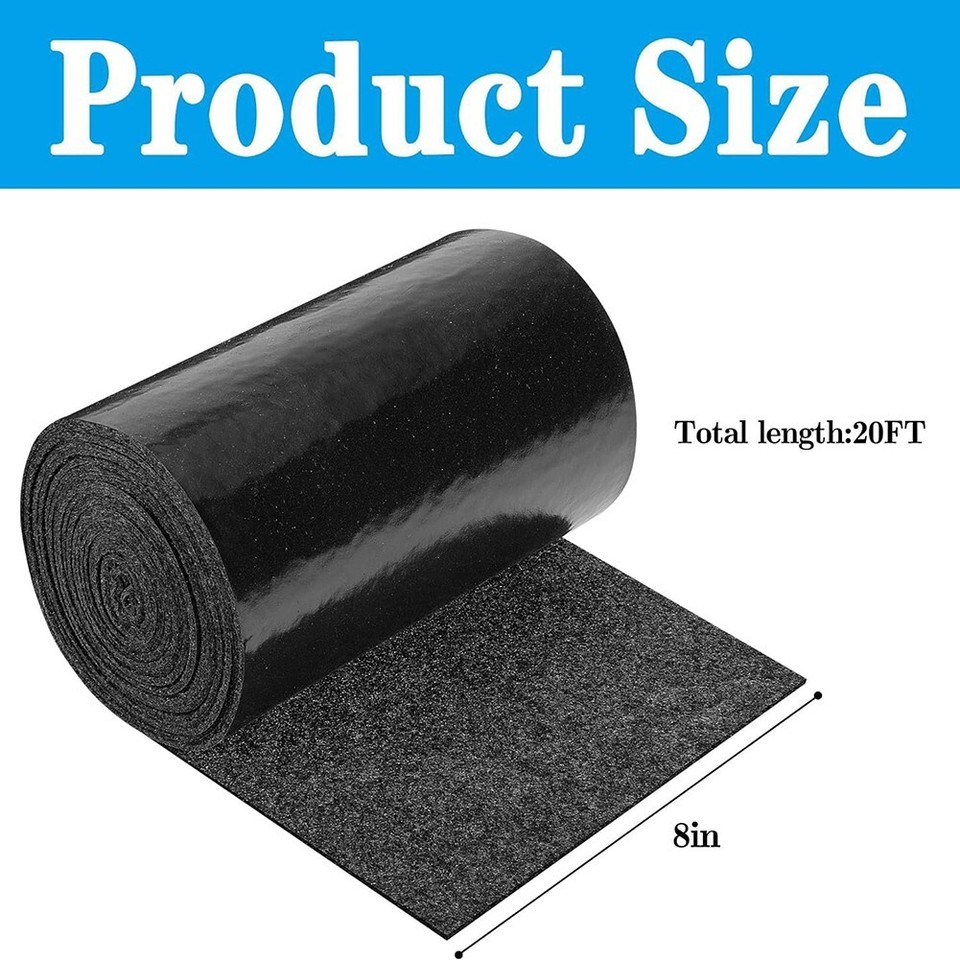 Boat Trailer Bunk Carpet with Secure Glue or Staple Installation No