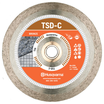 Husqvarna Tacti-Cut Dri Disc 7'' D X 5/8'' S Continuous Rim Diamond Saw Blade
