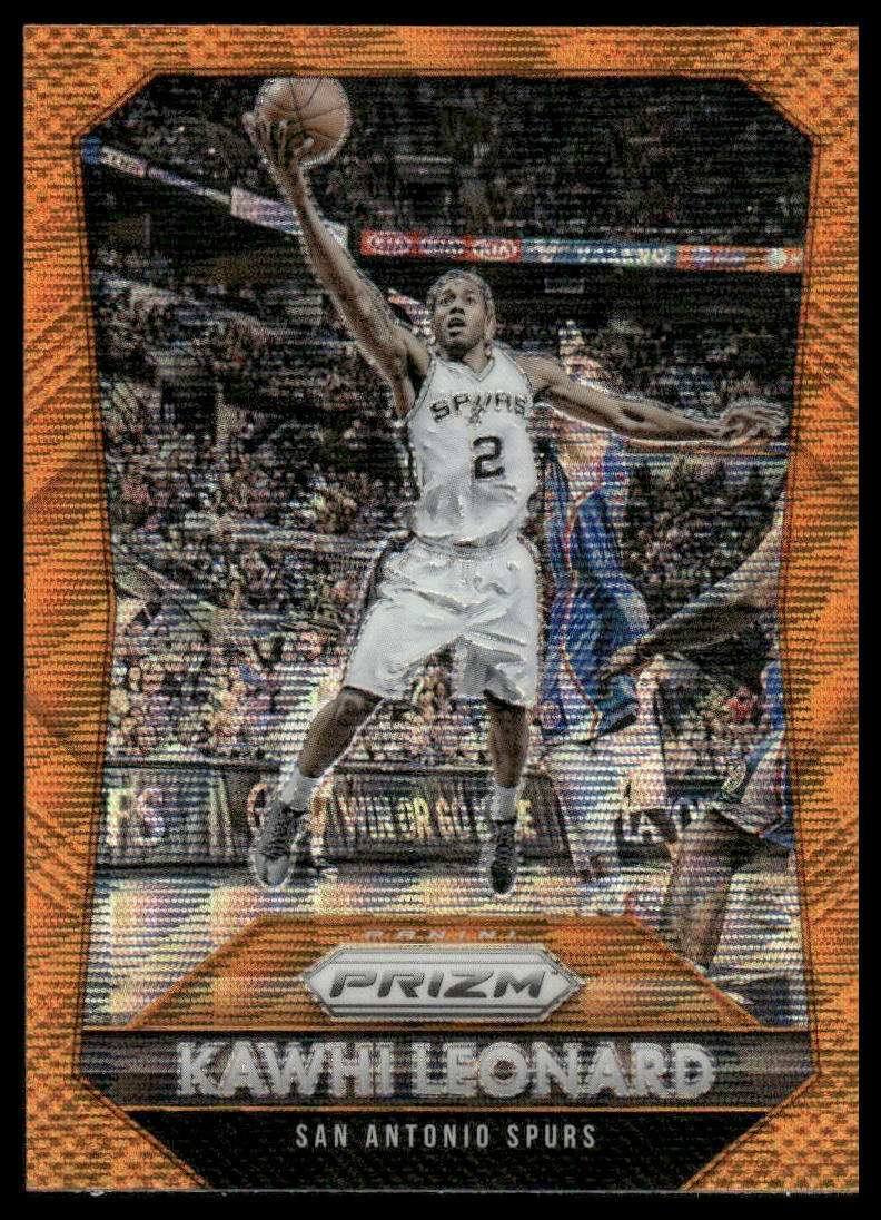 2015-16 Panini Prizm #81 Kawhi Leonard Orange Wave Prizms San Antonio Spurs