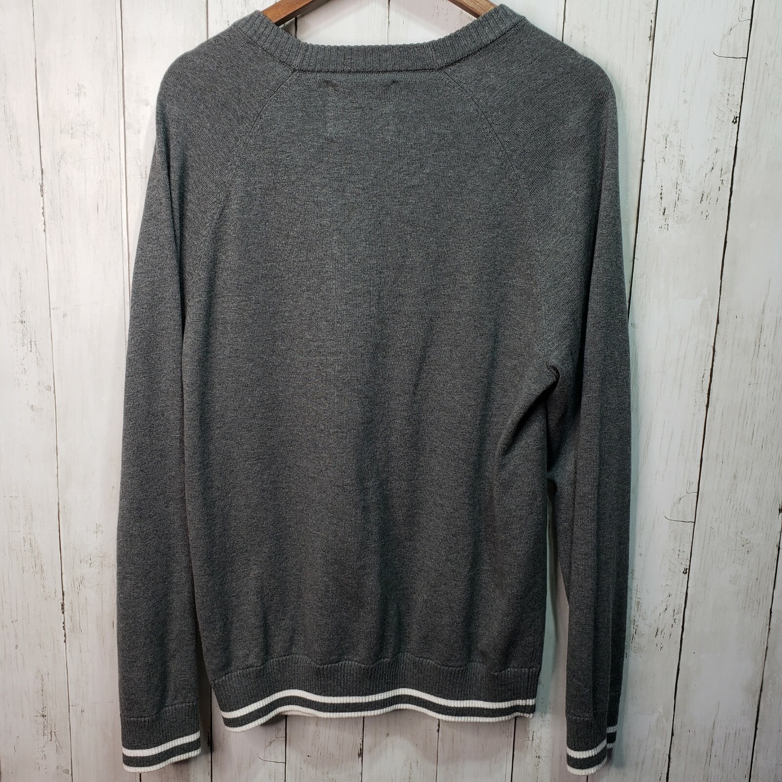 Five Four X Nick Wooster Gray School Boy Cardigan Swe… Gem