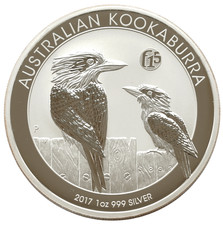 AUSTRALIA 1 DOLAR 2017 KOOKABURRA F15 PRIVY MARK 1 UNCJA SREBRO .999