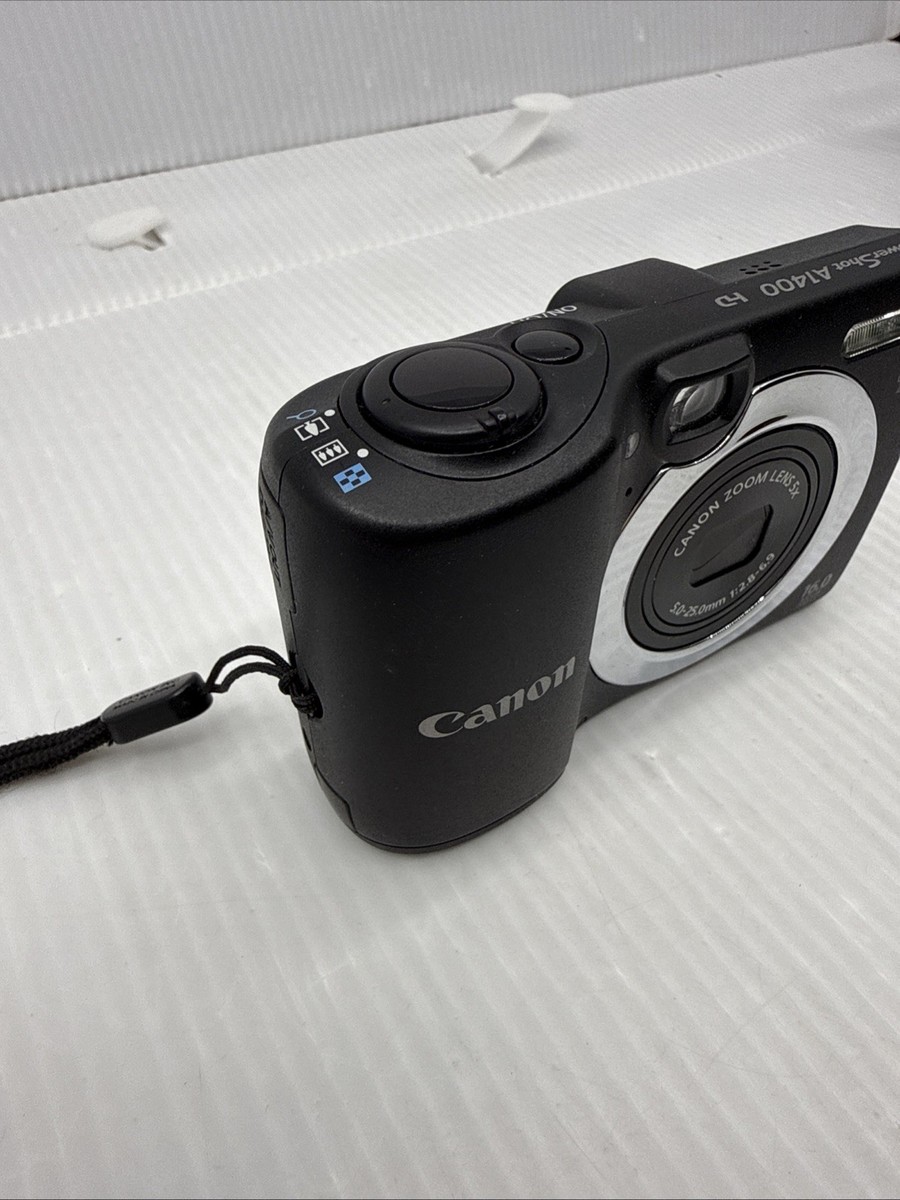 Canon PowerShot A1400 16.0 MP Digital Camera - Black for sale