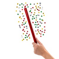 8X Konfetti Stab Bunt-Metallic 35Cm Schwer Entflammbar