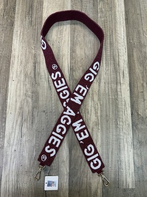 Texas A&M Licensed Beaded Game Day Purse Strap