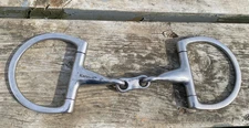 Used SS Korsteel 5" Dee snaffle bit w/double jointed French link mouth