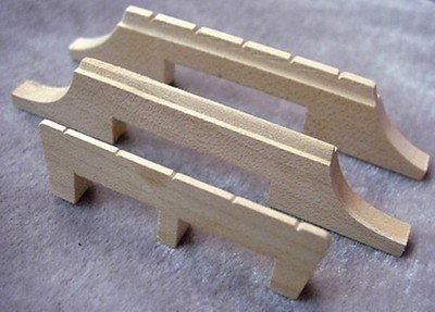 THREE VERY OLD UNUSED BANJO BRIDGES FOR 5 STRING