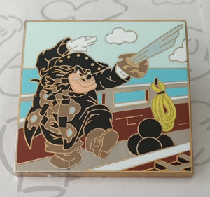 Pete as Blackbeard Pirates of the Caribbean Mystery Disney Pin 83690