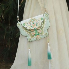 Butterfly Embroidered Hanfu Bag Crossbody Flap Pouch Women Chinese-style Retro