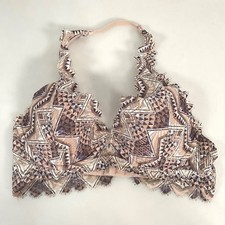 Pink by Victoria Secret Womens Lightly Lined Lace Halter Bralette sz S NWT Boho