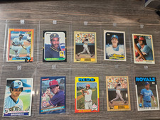 VINTAGE BASEBALL CARD LOT (10) - BARRY BONDS, FRANK THOMAS, more -TOPPS & DONRUS