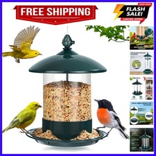 Metal Bird Feeders for Outdoors Hanging, Weather Resistant Wild Bird Feeder w...