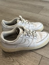 Nike Air Force 1 Low Triple White Leather Lace Up 315122-111 Men Size 10