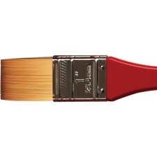 United 1727 Synthetic Sable Watercolor Brush Flat Wash 1"