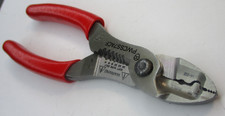 Snap On Pwcss7acf 7 Wire Stripper Cutter Crimper Red Cushion Grip Usa New